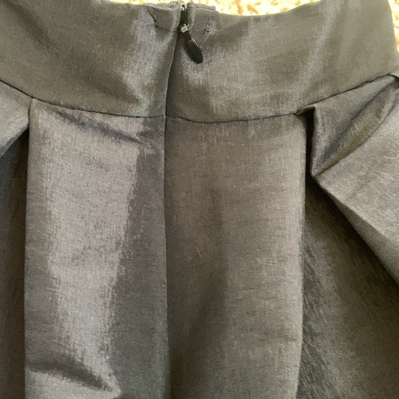 Fashionomics Best Cody side zipper, black shimmer fit and flare skirt midi SZ S - Picture 4 of 10